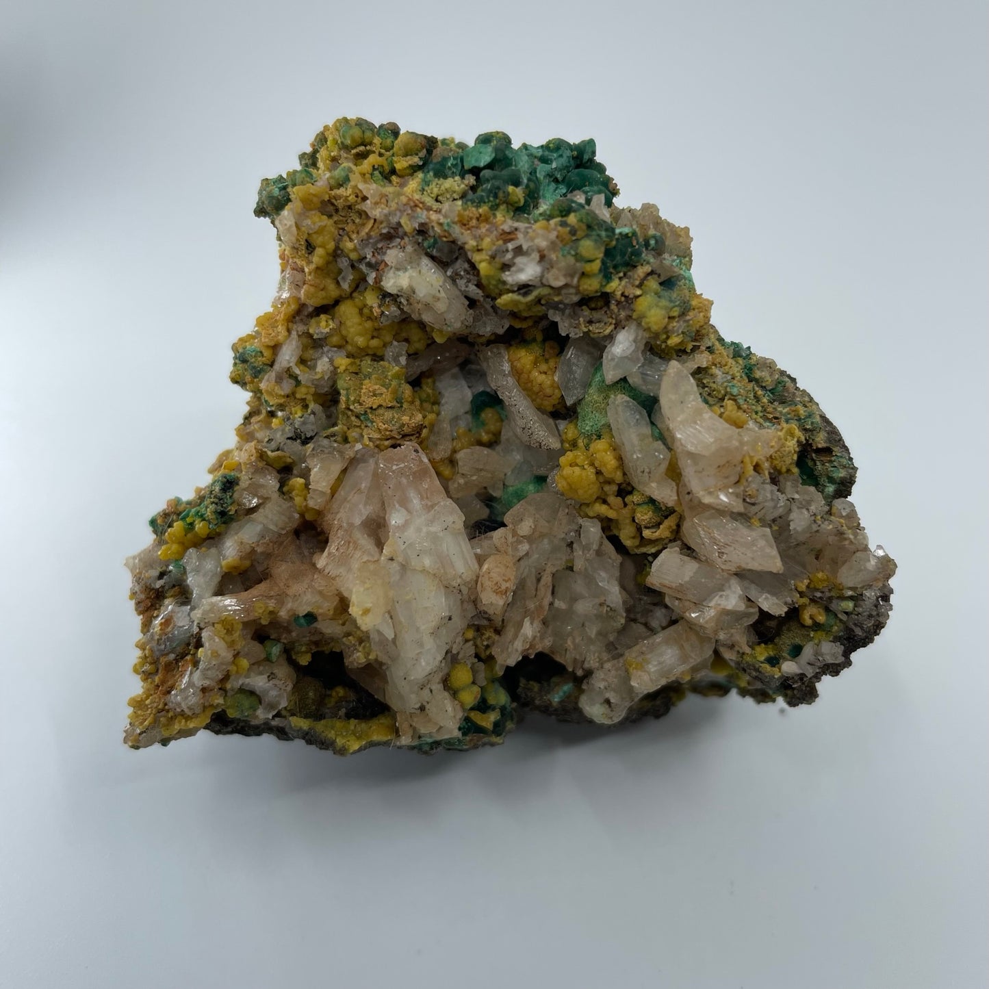 Cerussite, Pyromorphite, Malachite (Specimen #100222)