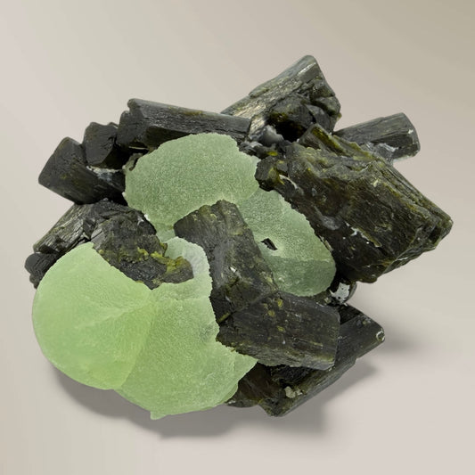 Prehnite and Epidote (Specimen #700108)